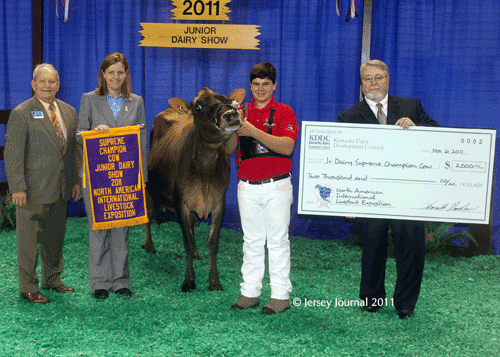 2011 NAILE Supreme Champion of the Junior Show, the Jersey