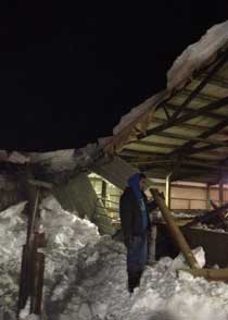 Minglewood barn collapse