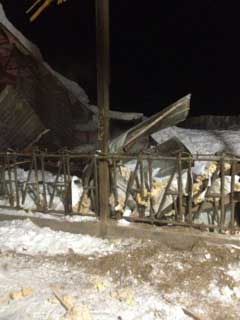 Minglewood barn collapse