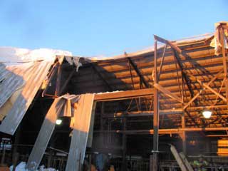 Minglewood barn collapse
