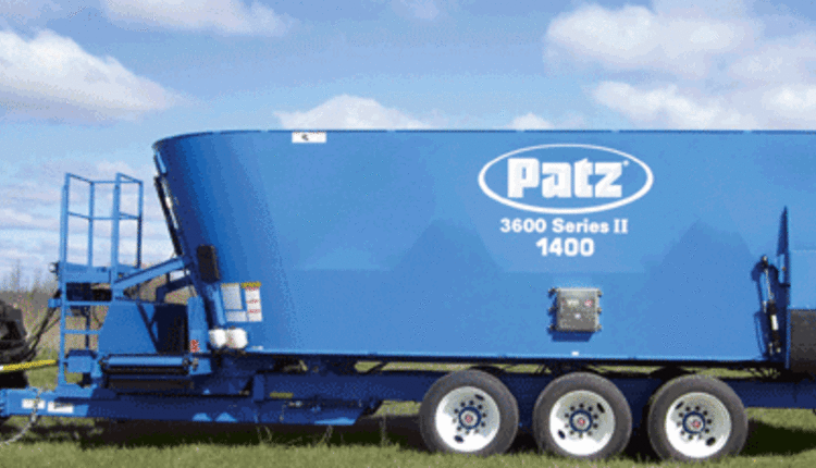 Patz 3600 Series II Triple Screw Vertical Mixer