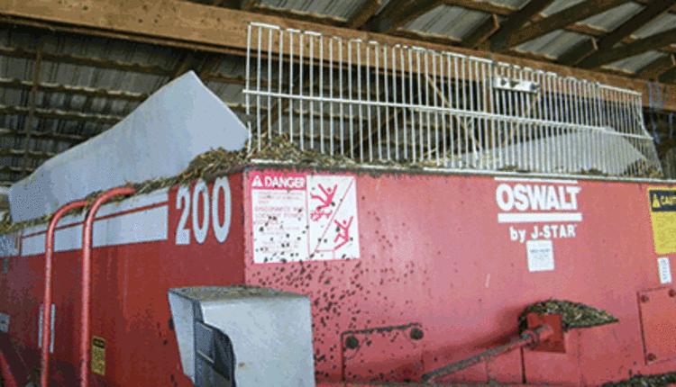 shoe rack serves as feed retaining wall