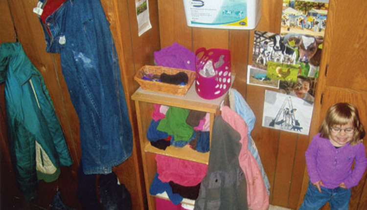 organized barn clothes