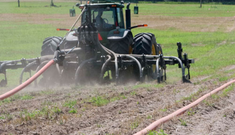injeting nutrients into the soil