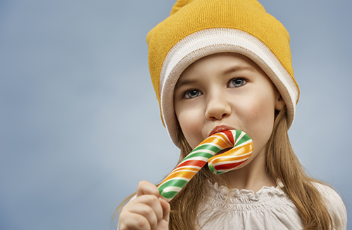 bright colored candy